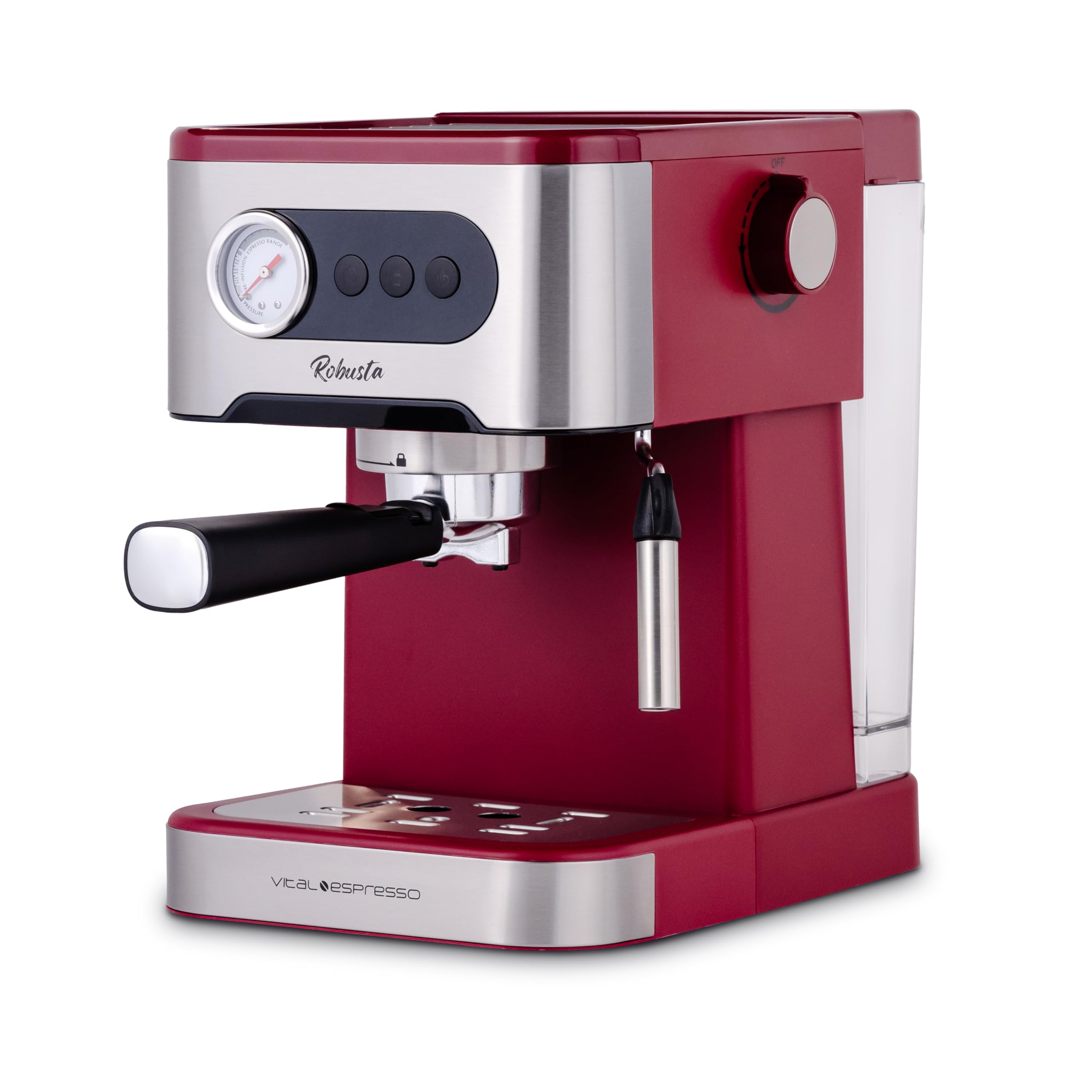 Espresso Coffee Maker 20 Bars Express Semiautomatica Cappuccino Latte Vaporizer Milk Thermoblock Fast Heating Portafiltros Ground Stainless Steel Cold Hot Tray Drip Warmer