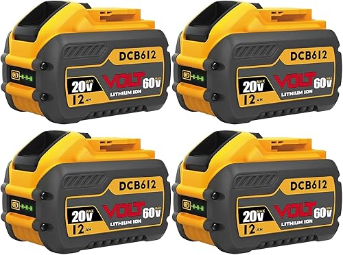 Miniatura 7 de Batería de 60 V máx. 12 Ah, compatible con herramientas DeWalt de 20 V/60 V, compatible con DCB612 DCB606 DCB609, tiempo de funcionamiento extendido