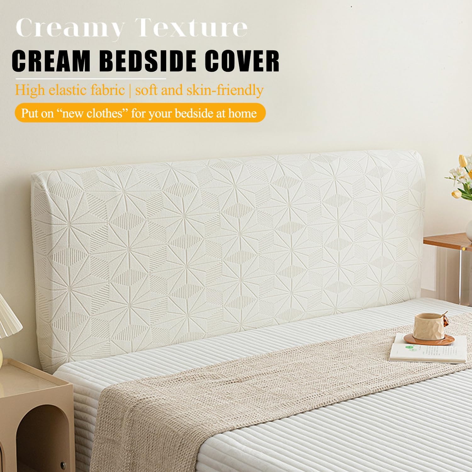 Pure White Velvet Headboard Cover Full Queen King Size Washable Bed Headboard Slipcover Universal Stretch Bed Headboard Cover for Upholstered Headboard Slipcover,Green,220cm