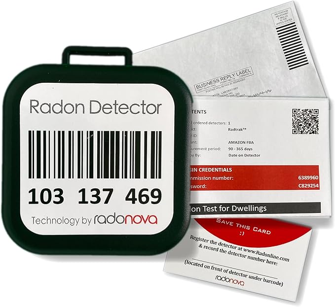 Radonova Radtrak³ Radon Detector for Home Long Term (90 Days to 1