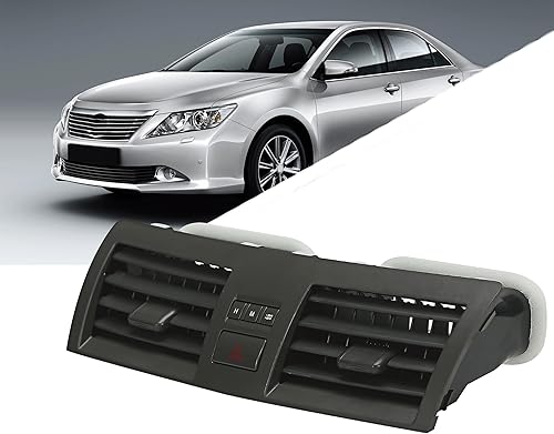 Miniatura 2 de Panel de ventilación de aire con salida de aire acondicionado para tablero central compatible con Toyota Camry Dash 2007-2013, rejilla de panel de