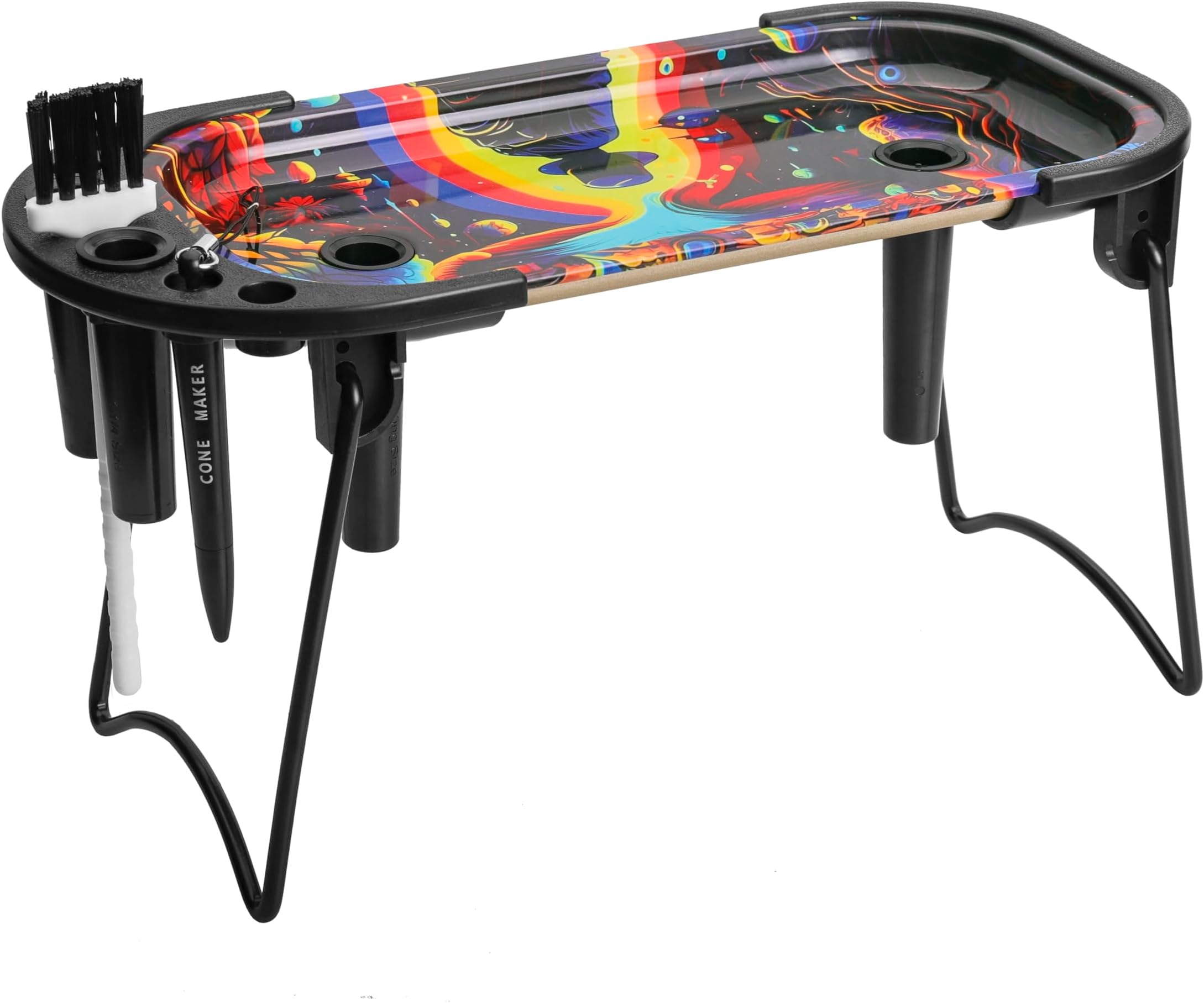 Free Boy Cone Loader for King Size and 1 1/4 Size Pre Rolled Cone,Cone Pre Roll Machine Includes Metal Rolling Tray,Foldable Stand Cone Filler,Filler Funnel & Packer