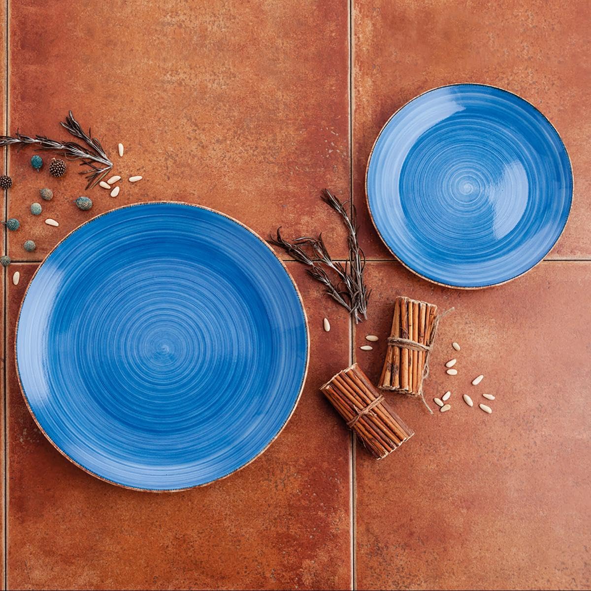 Quid vita servizio da tavola 18 pezzi, Ceramica, blu, 32 x 30 x 30 cm