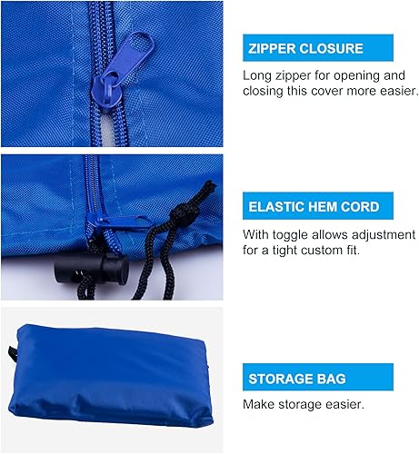 Miniatura 4 de OKPOW Cubierta de sombrilla de patio para sombrillas de 7 a 11 pies  Cubierta impermeable 420D para sombrilla de jardín  Cubiertas de sombrilla