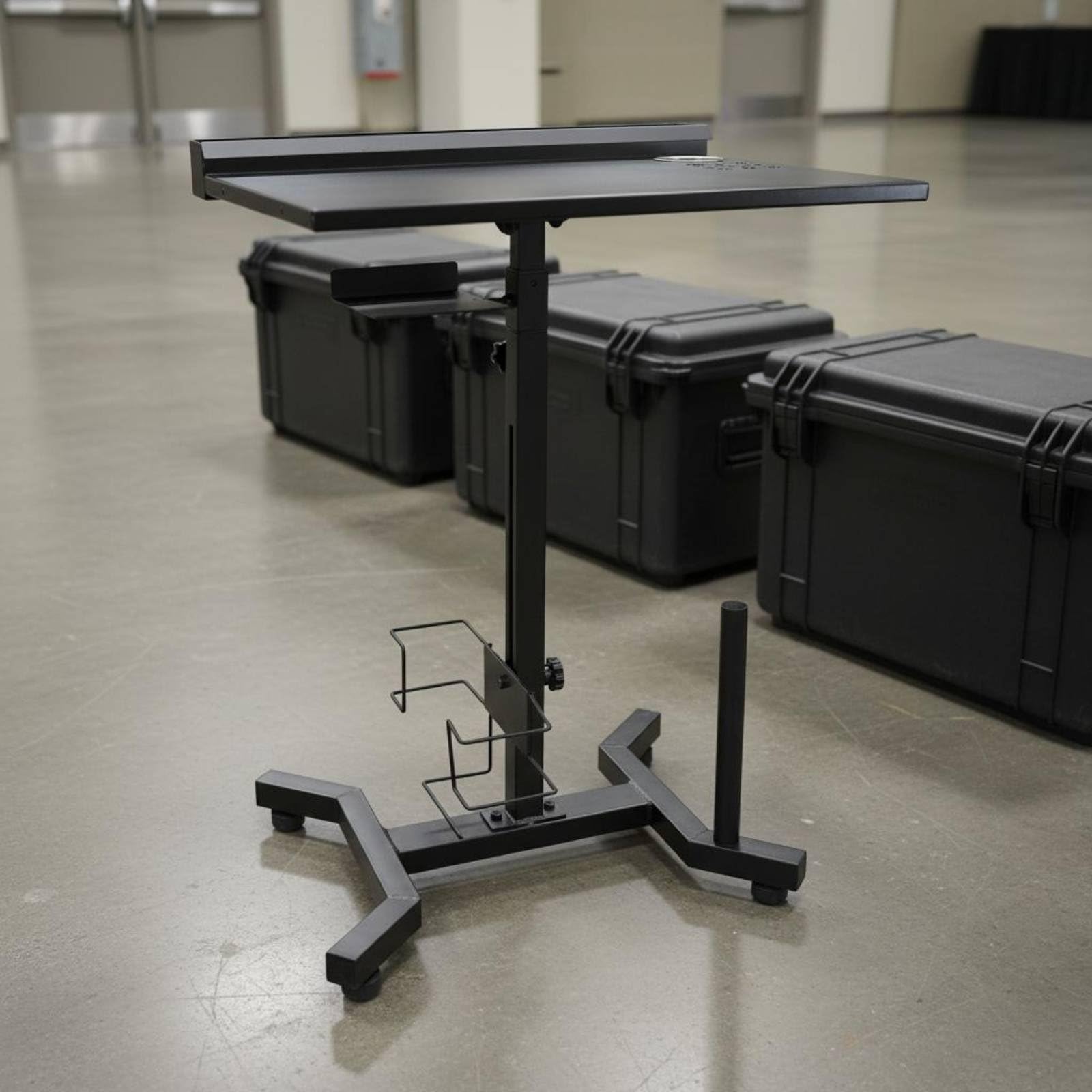 Professional Workstation Carrello Postazione Estetica Tavolo da Lavoro Vassoio Regolabile Struttura in Porta Bicchiere Stabilità Antiscivolo Adatta