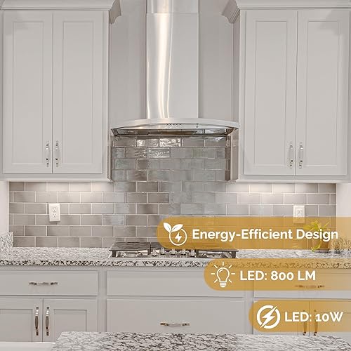 Miniatura 8 de HOMEnhancements Luz LED regulable debajo del gabinete de 18 pulgadas, instalación cableada, seleccionable por color, blanco suave (3000 K)blanco