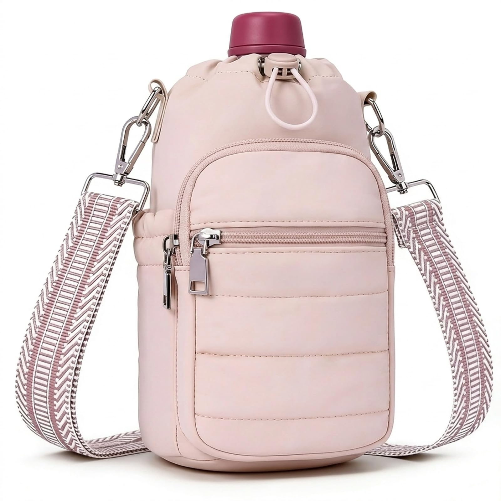 Water Bottle Holder Bag 40oz – Insulated Crossbody Carrier with Strap