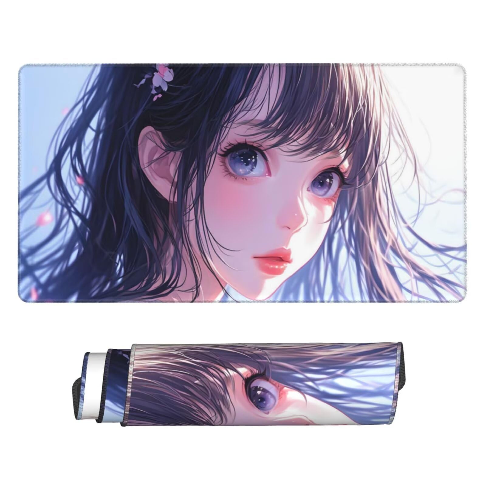 Tappetino Mouse Fumetto Tappetino Mouse XXL 1600 x 800 mm, Tcomputer Gaming Impermeabile e Antiscivolo Mousepad Ragazza Accessori Scrivania per Migliorare Precisione e Velocit Gaming Mousepad U-373