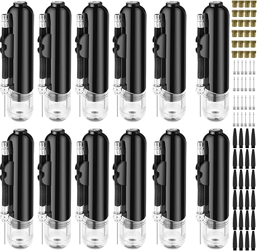 Miniatura 10 de Bomba de pelota, bomba de aire inflable de doble acción con 3 agujas y 2 boquillas para pelota de fútbol, baloncesto, voleibol, globos, bicicletas