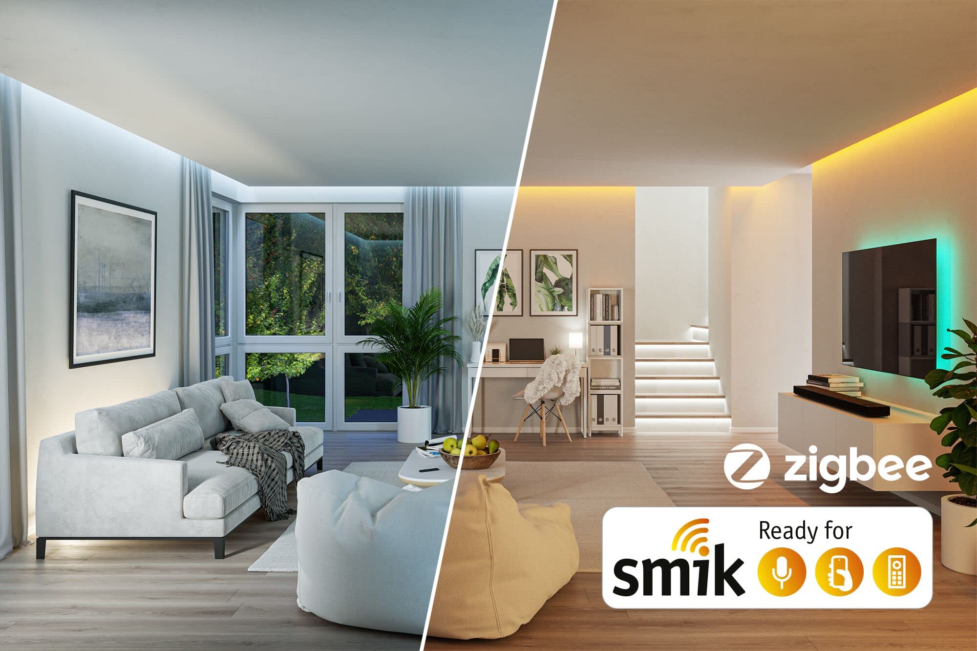 Paulmann 50135 Smart Home Zigbee Gateway Bridge Smik biały/antracyt tworzywo sztuczne centrala sterownicza
