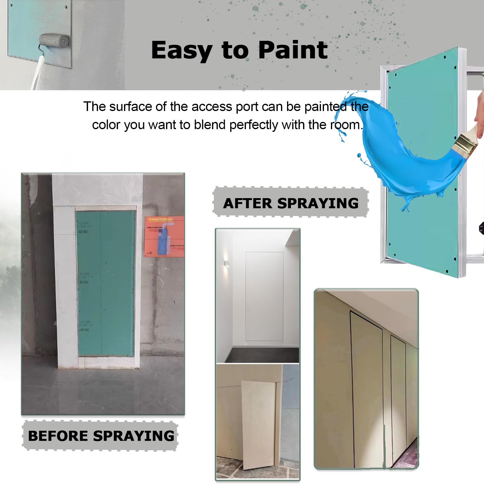 Zugangsplatte, Unterputz-Wandabdeckung for Sanitärinspektionen, Dachbodenzugangsluken, Metallkonstruktionen(14x36in/360x910mm)