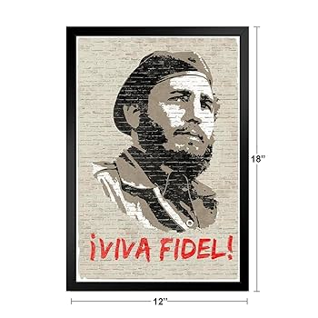 貴重　完全メイド宣言　サイン入りポスター Amazon.co.jp: Viva Fidel Castro 肖像画 キューバグラフィティ