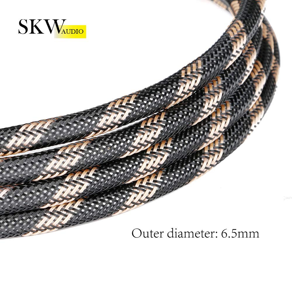 SKW Câble Optique Mini TOSLINK, Câble Optique Audio Numérique(S/PDIF), Transmet les signaux audio numériques à un TV/amplificateur/équipement HiFi (1M, noir)