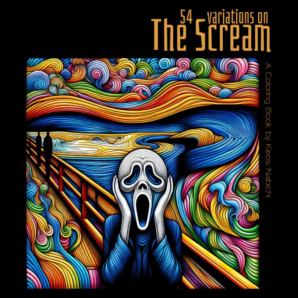 54 Variations on The Scream: A Coloring Book for Adults