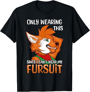 Kawaii Fox Proud Furry Tail Ear Furry Person Cosplay Fursuit T-Shirt