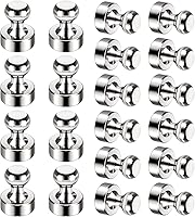 Vista 13 de Paquete de 24 Imanes de Chinchetas de Empuje Coloridos 6 Colores Surtidos Imán de Oficina para Pizarra Blanca Pequeñas Chinchetas Magnéticas