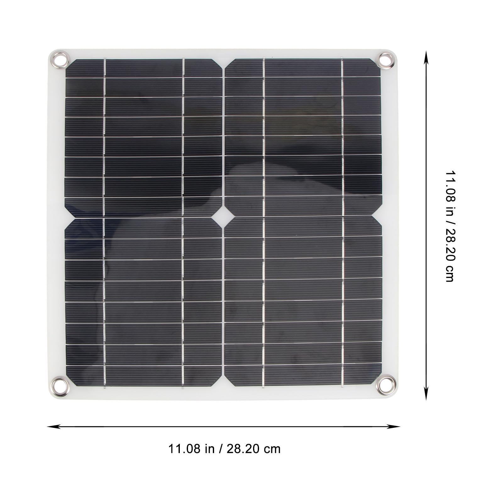 Gadpiparty Pannello Solare Portatile da 40w in Silicio Monocristallino Ricarica USB e Solare, Caricatore per Tablet e Altri Dispositivi, per Ciclismo e Viaggi All'aperto