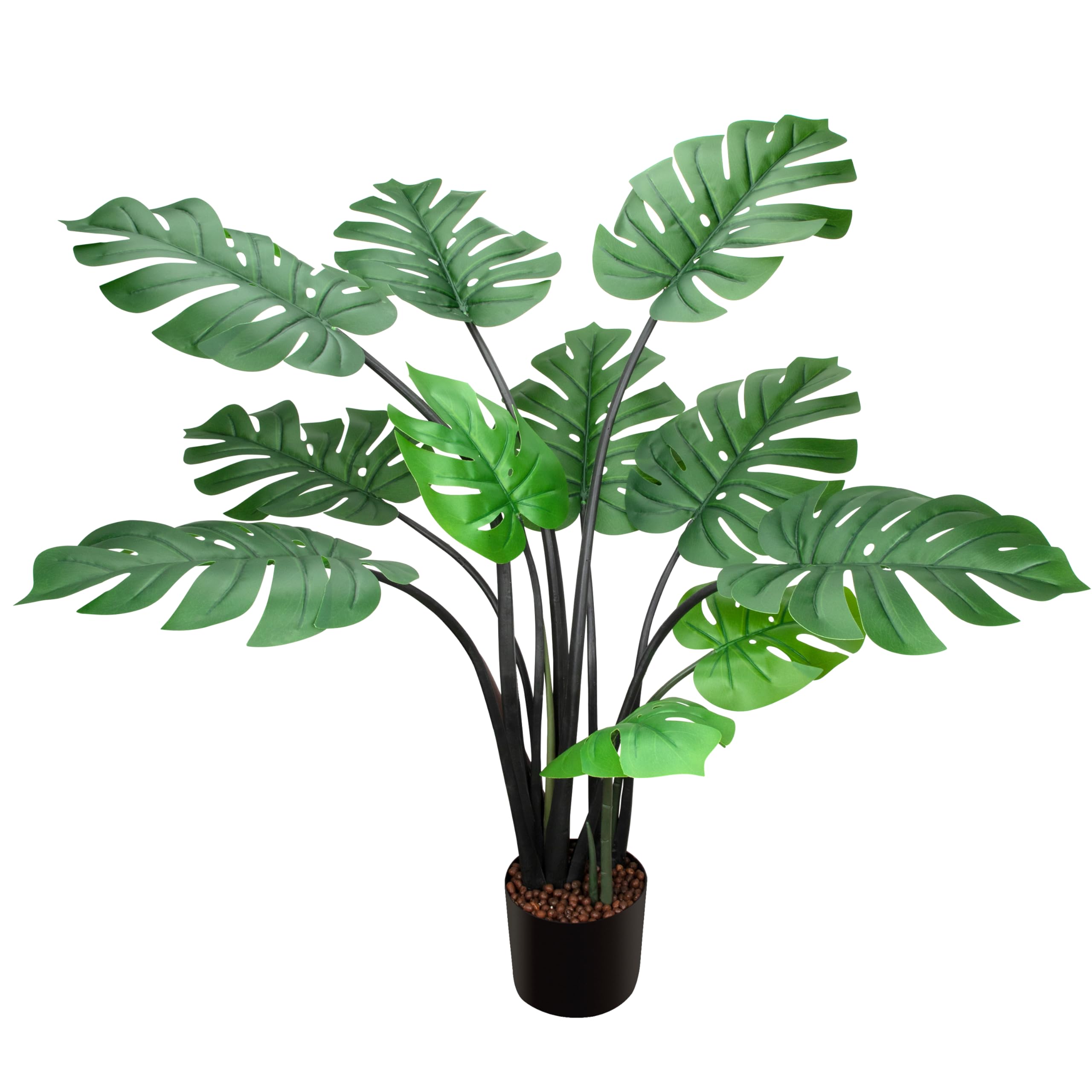 Faux arbre de Monstera 110cm plante imitation tropicale intérieur
