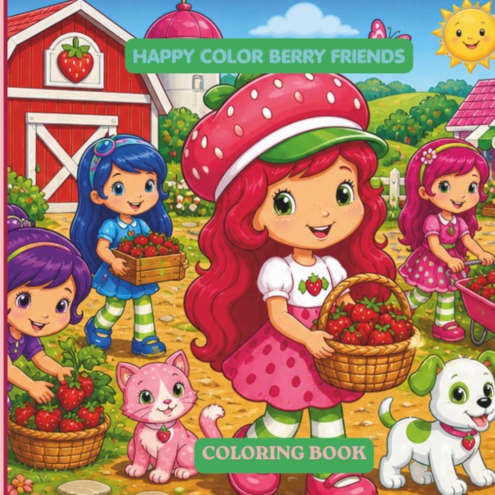 HAPPY COLOR BERRY FRIENDS: Coloring Book