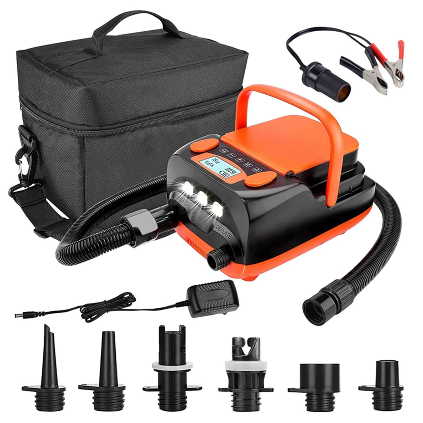 Amazon.co.jp: パドルボードエアポンプ、充電式6000mAHデフレータブル