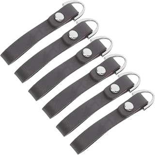 6pcs Leather Zipper Pull Replacement for Luggage Backpacks