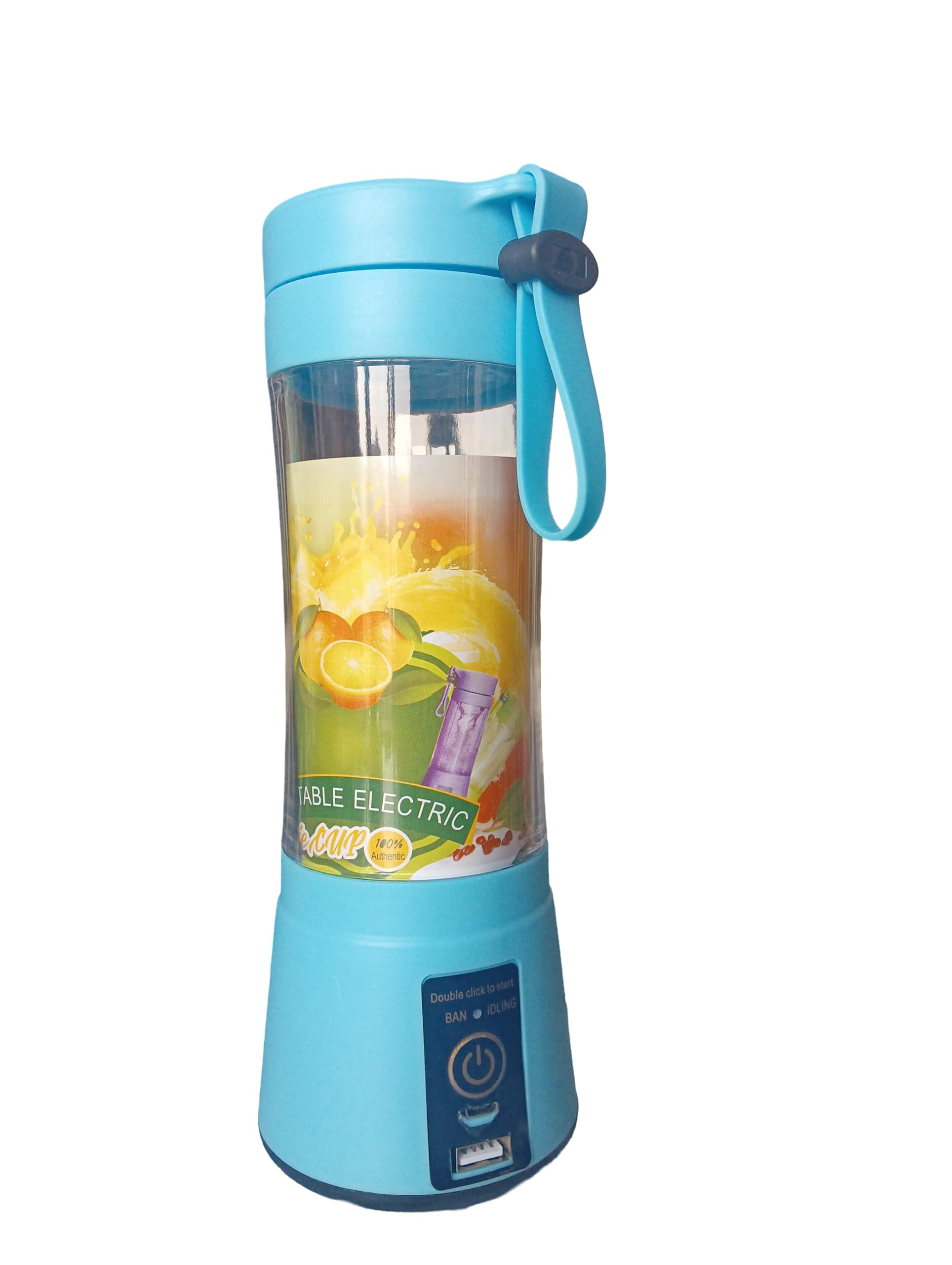 Portable juicer Blender, USB Rechargeable Mini Juicer, Electric Bottle Blender Grinder Mixer, Personal Size for Juices, Shakes, Smoothies, Fruit & vegetable Machine,kitchen,gym 400 ml-picture-19
