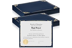 100 Pack Certificate Border Holder