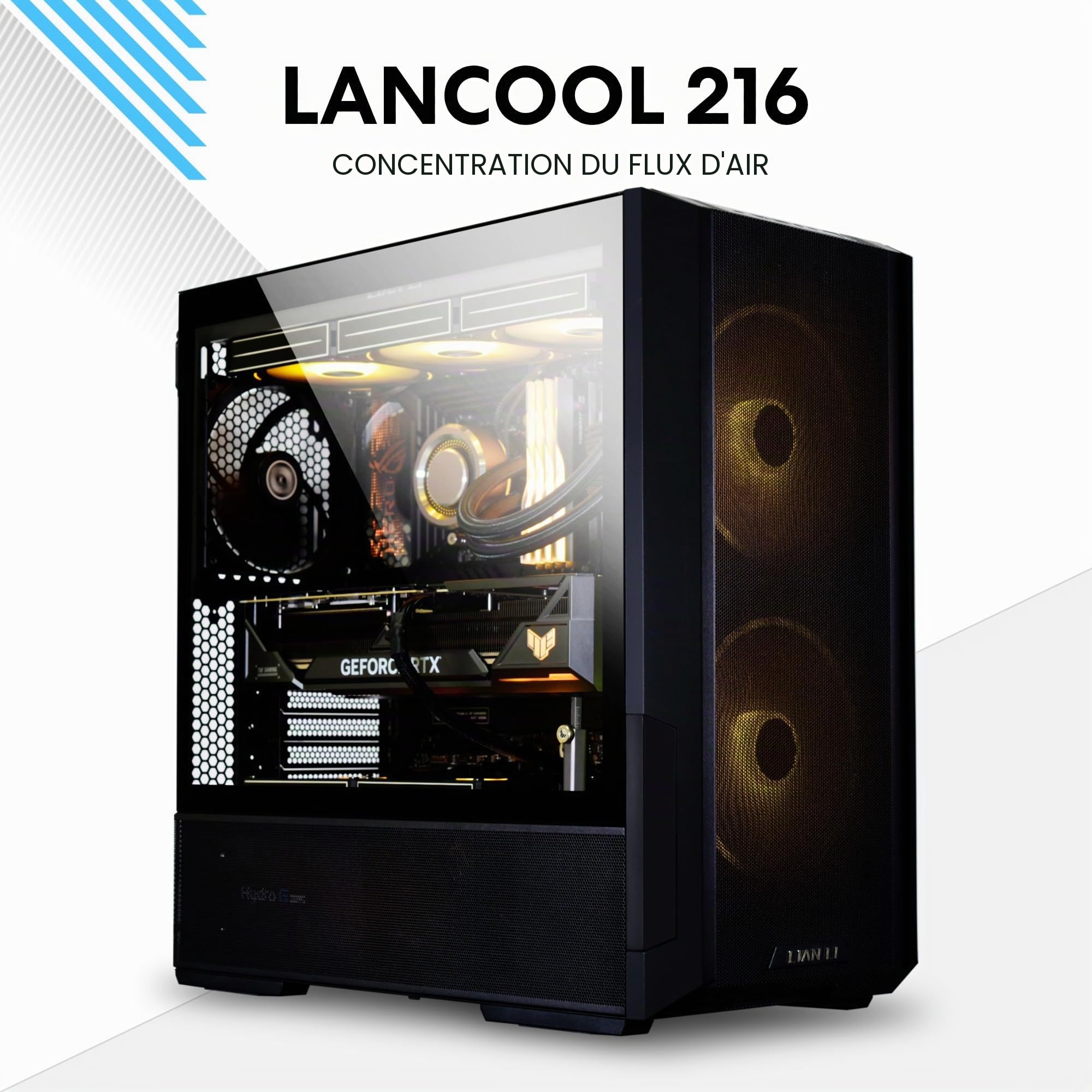 Lian Li Lancool 216 Midi Tower Trasparente, Bianco (lian Li Lancool 216 Rgb MiD-Tower Pc Case - White)