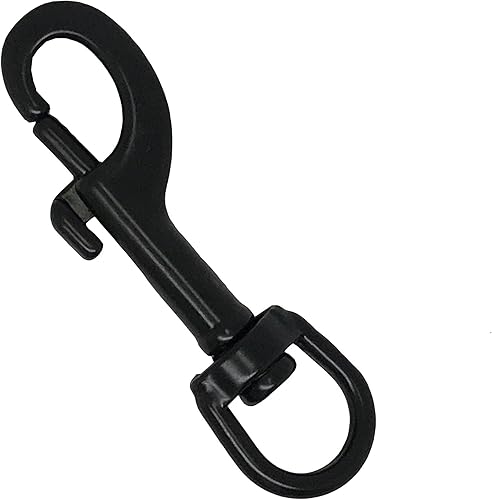 Scuba Choice Barco Marina Negro Clip Acero Inoxidable Giratorio Perno de Ojo Snap 3.583 in