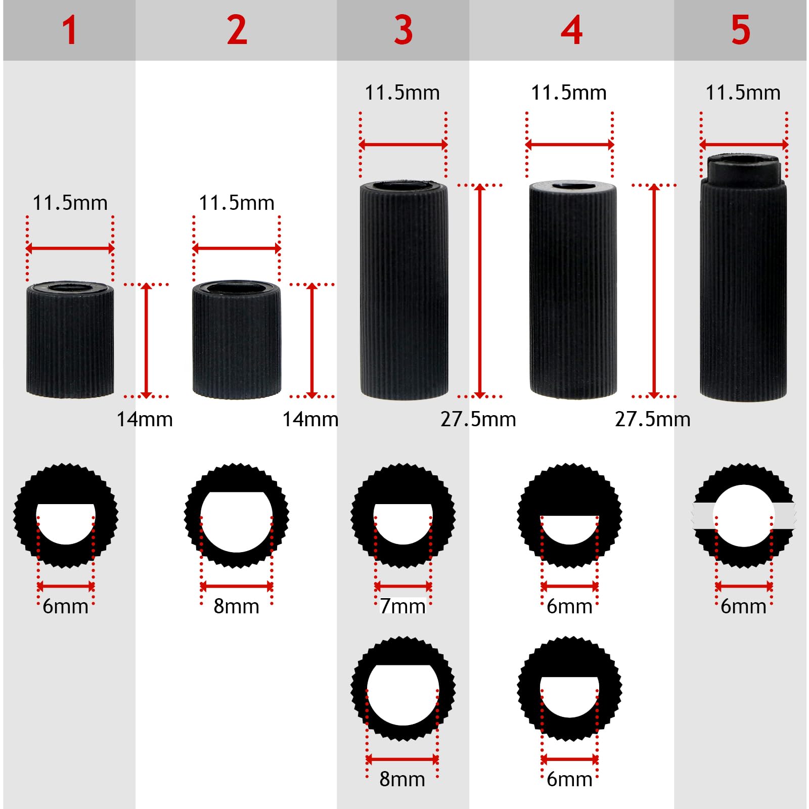SPARES2GO Pokrętło sterujące z przełącznikiem kompatybilny z Tower Air Fryer frytkownicą (opakowanie 1 szt., czarne)