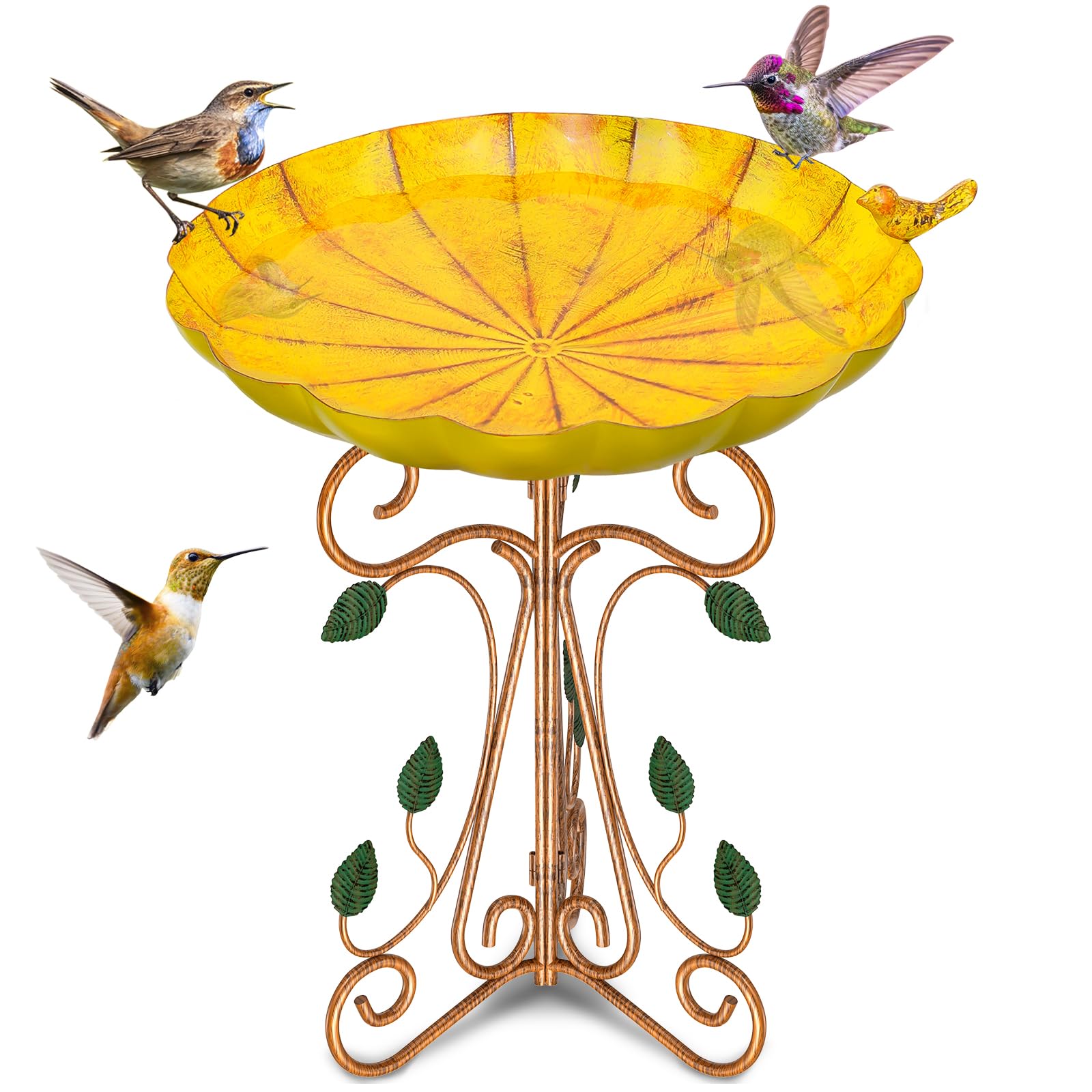 Vintage Metal Bird Bath