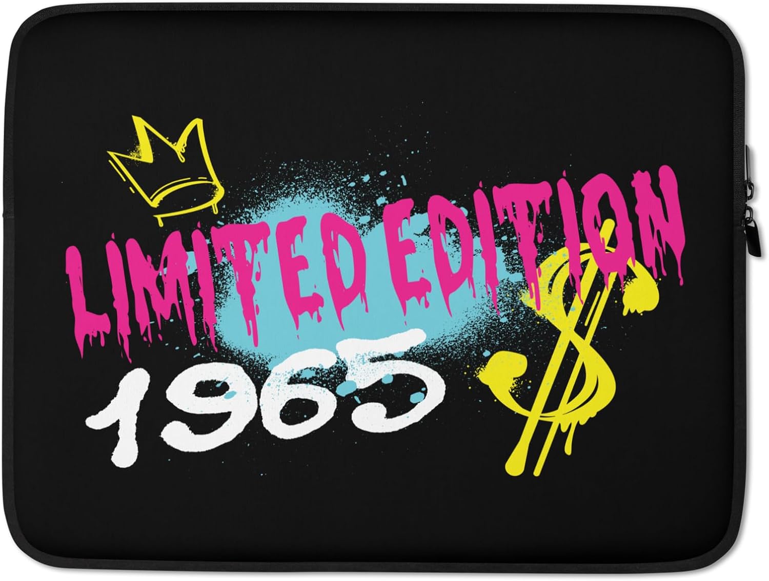 Limited Edition 1965 Birthday 1965 Born 1965 Vintage Graphic Laptop Sleeve