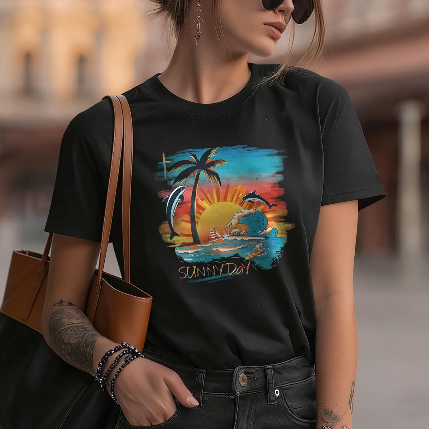 Pretty Shirts for Women Solid 100% Cotton Short Sleeve Crewneck 2026 Spring Lightweight Comfy Daily Blouses - Image 2