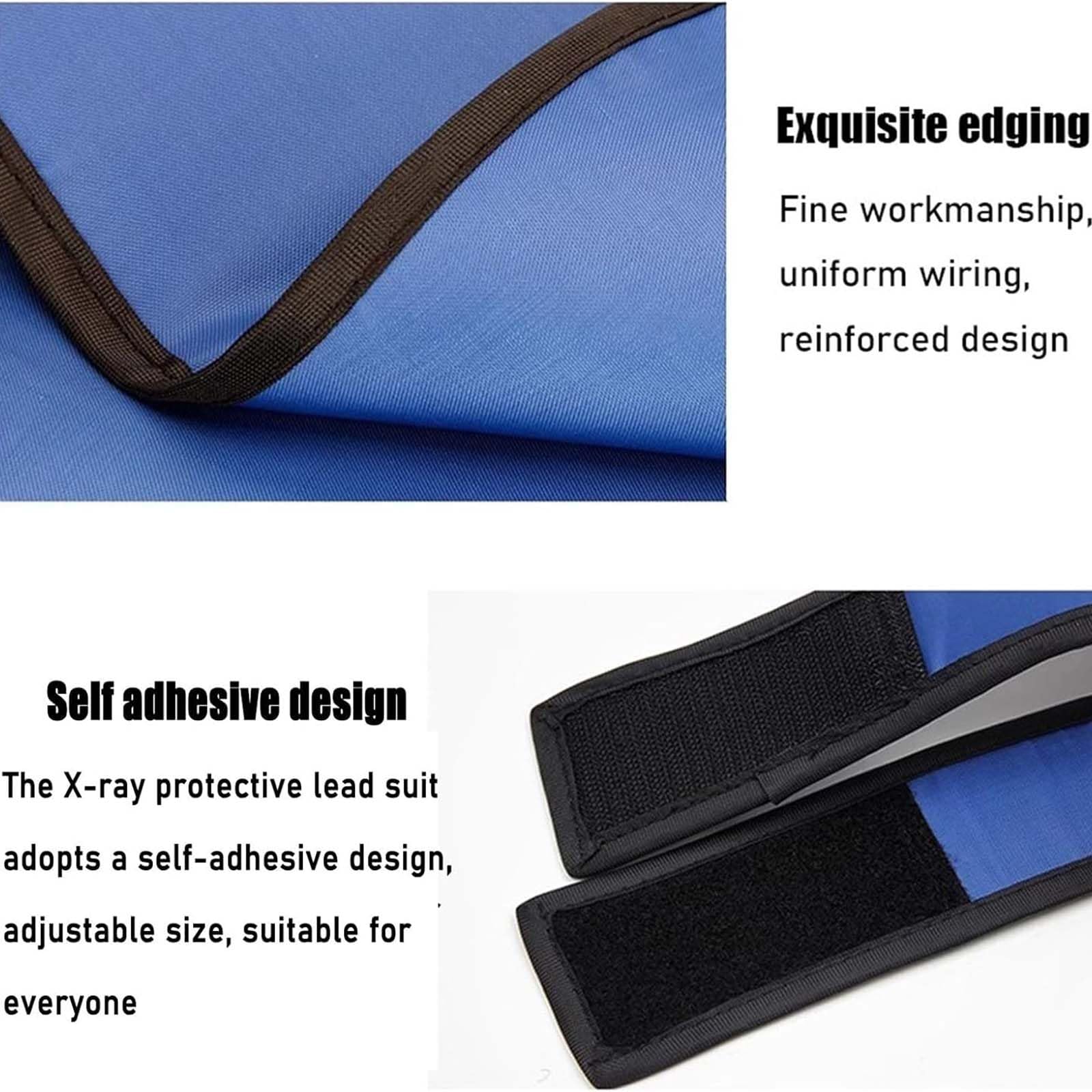 Juego de delantal y tapa de plomo para protección de rayos X de 0,35 mm y 0,5 mm, equivalente a plomo, escudo de protección de cabeza para seguridad radiológica