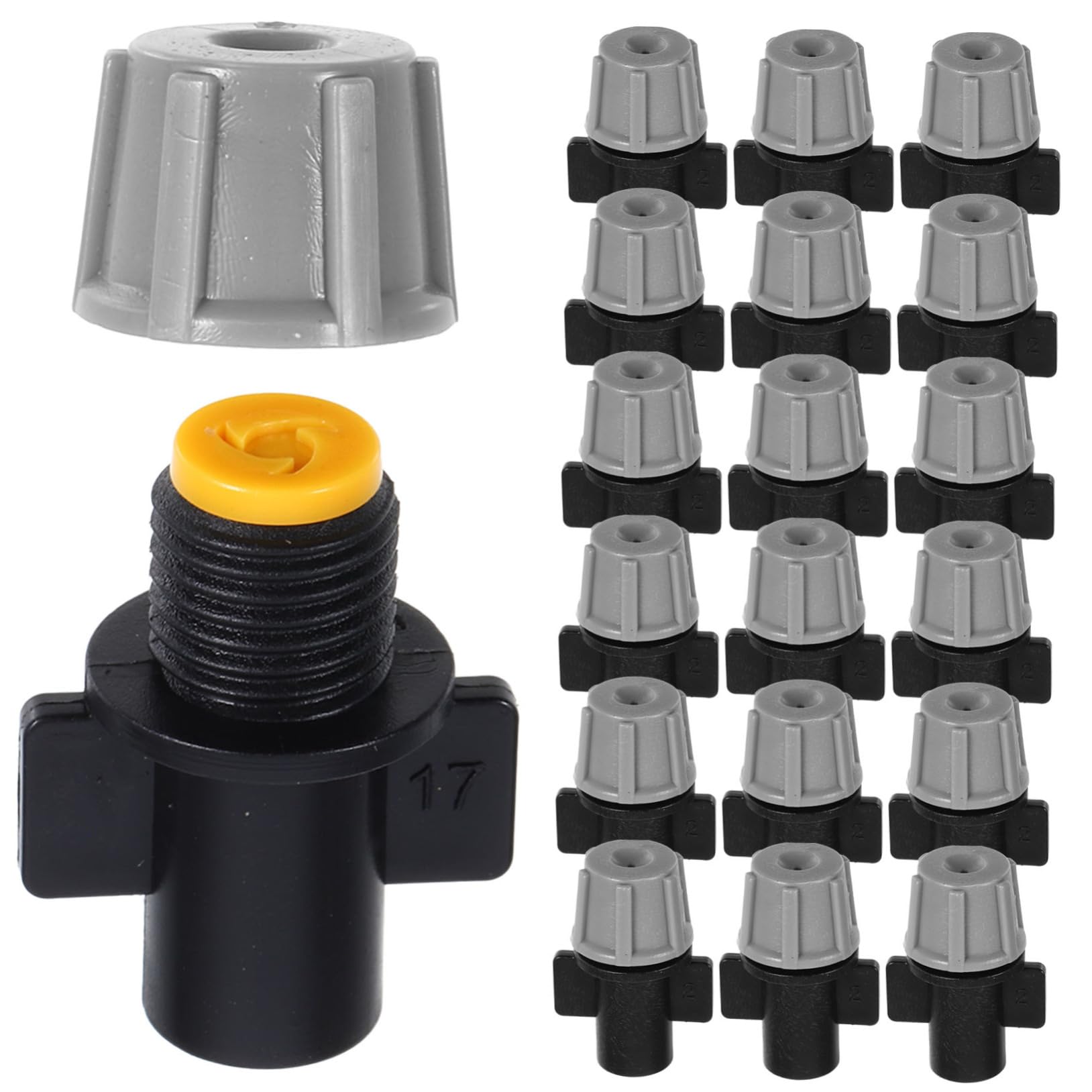 BESPORTBLE Garden Hose Nozzles 50pcs Misting Irrigation Sprinkler Heads Atomizing Nozzles for Drip Irrigation for Drippers and Misters