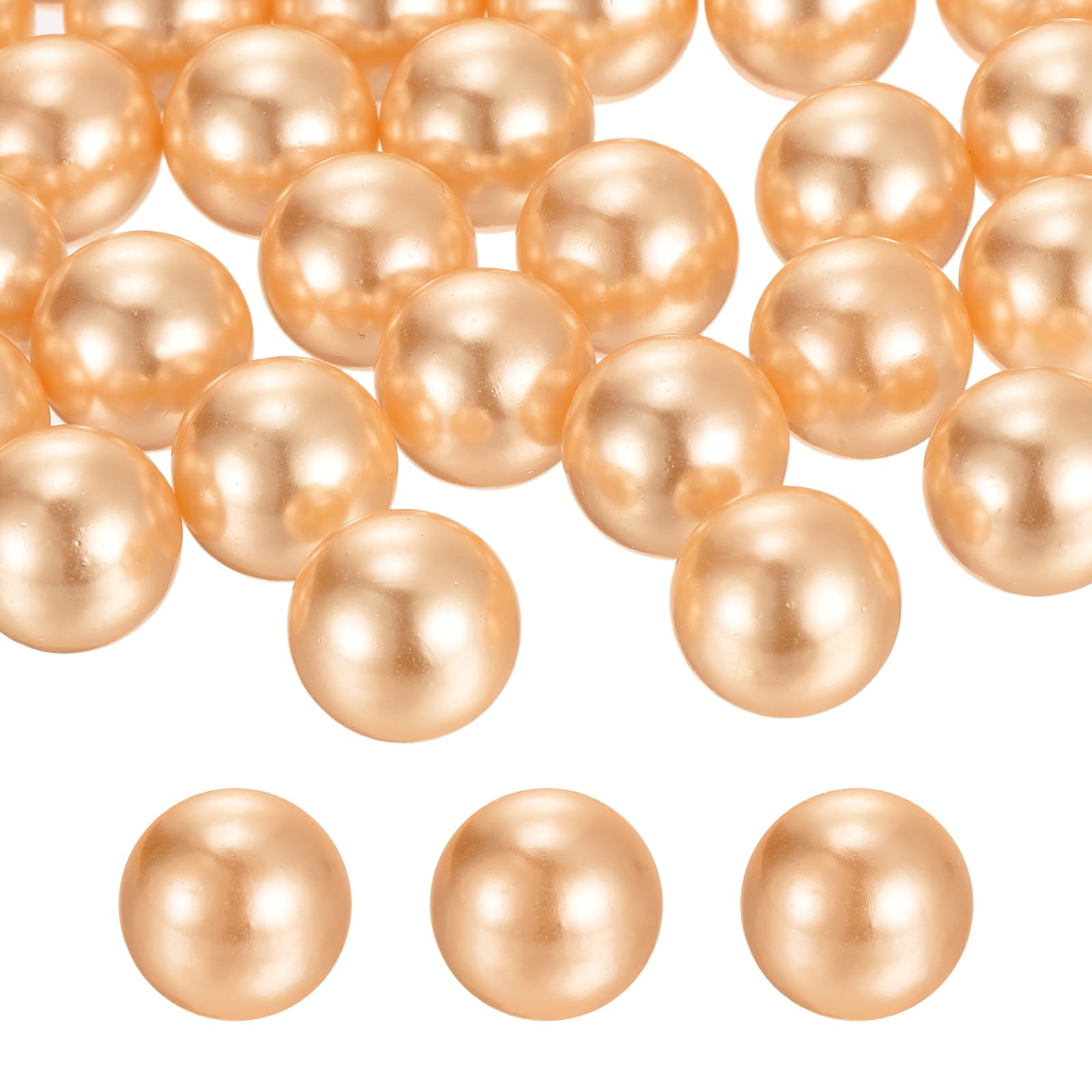MECCANIXITY 70pcs 20mm Cream White Pearl Beads - ABS Vase Fillers, Craft Beads, For Aquariums, Jewelry, Centerpieces - View #6