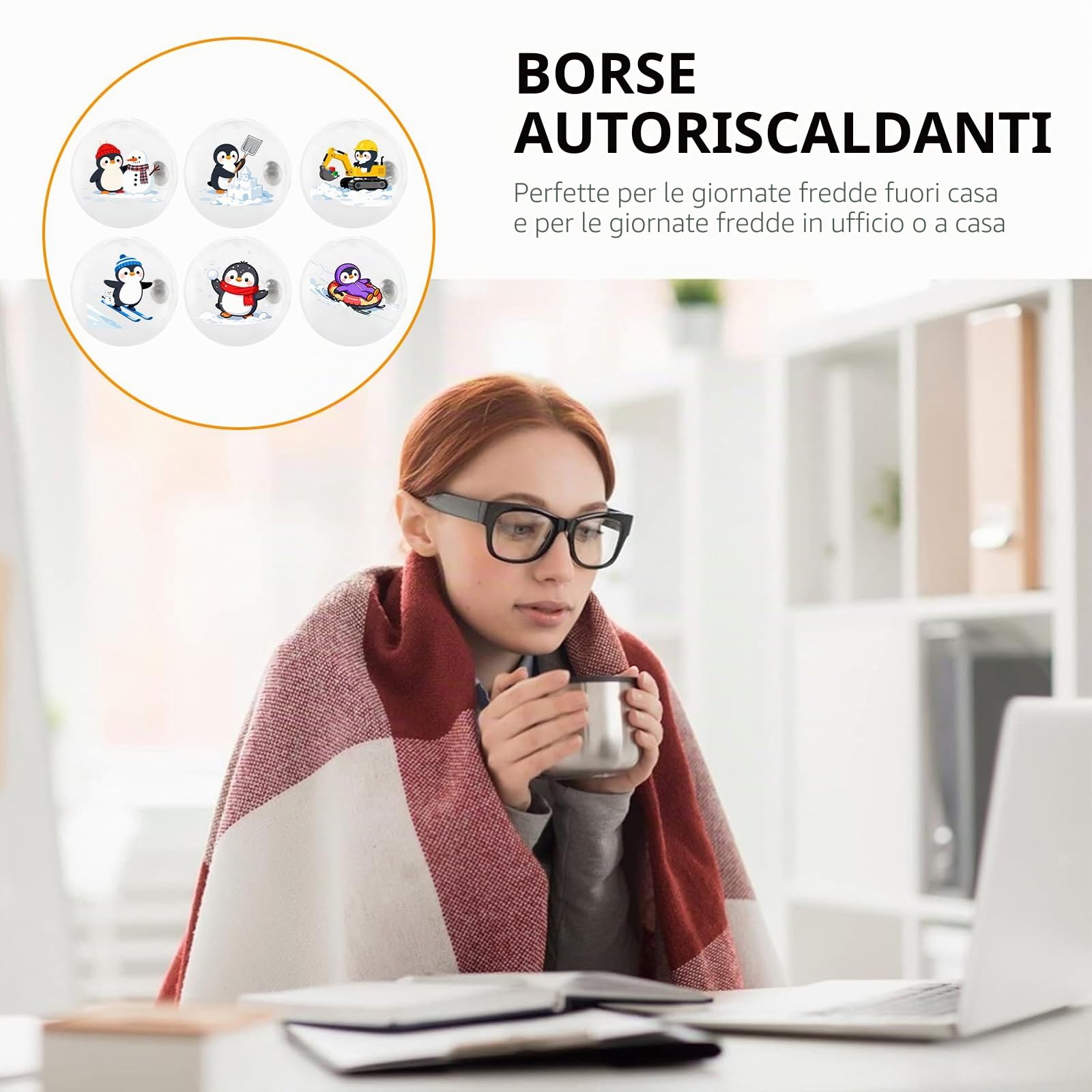 Scaldamani Riutilizzabile,6 Pezzi Scaldamani Tascabile,Scaldatasche Tascabili per Bambini,per le Fredde Giornate Invernali,Viaggi,Sport,Campeggio,Escursioni