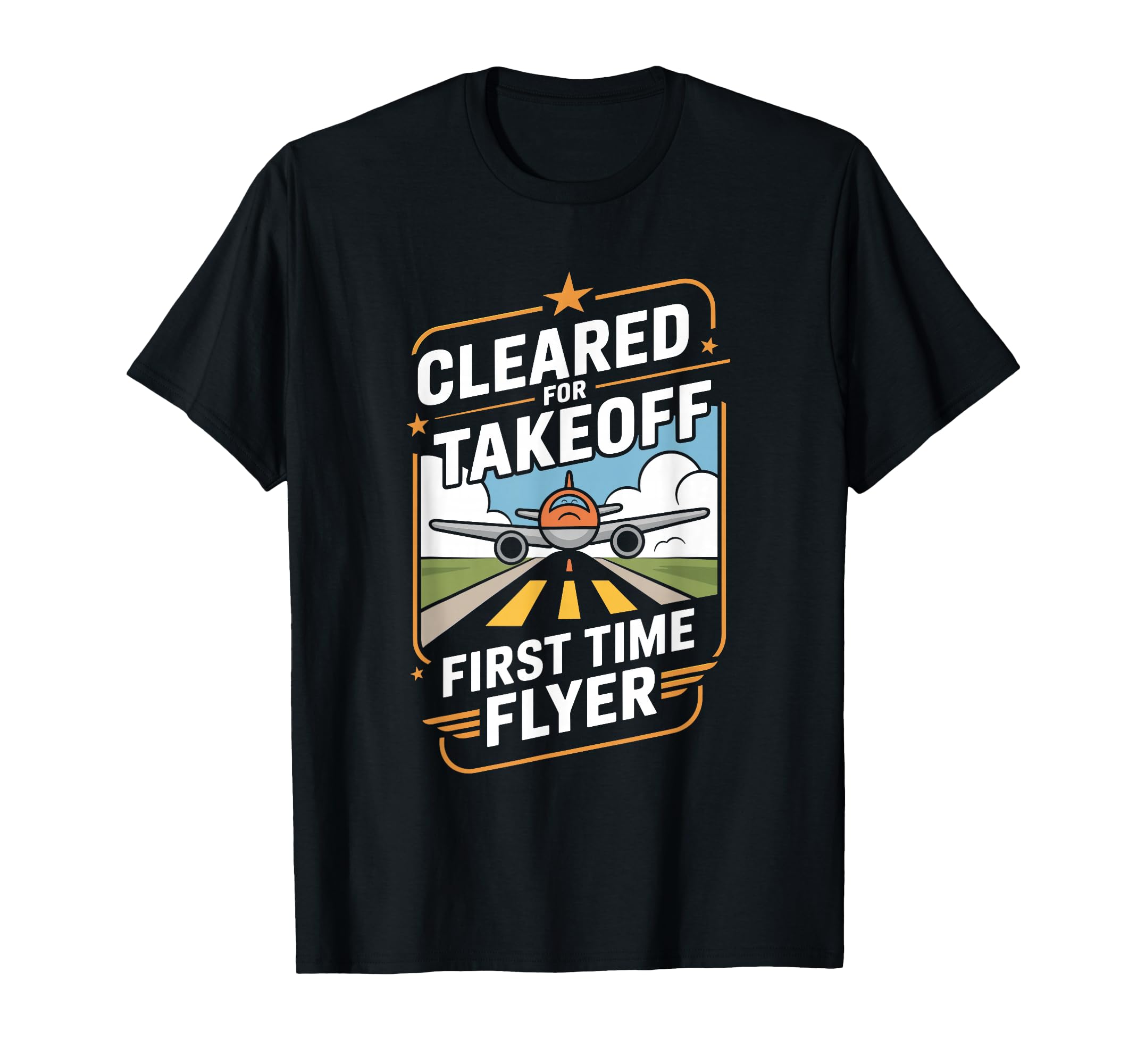 My First Plane Ride First Time Flying Adventure Airplane Kid T-Shirt