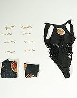 Vista 7 de haikyuu Traje de baño de una pieza para mujer, traje de baño cruzado sin espalda, estilo gótico