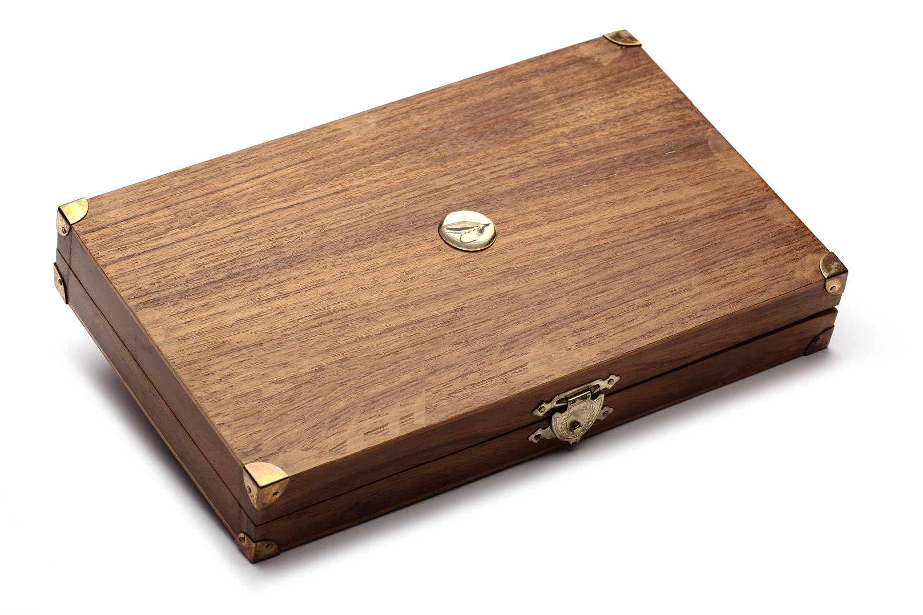 Set Fliegen-Bindestock aus edlem Holz, Bindeset zum Fliegen binden Bindewerkzeug + 2 gratis Forellen-Spoons