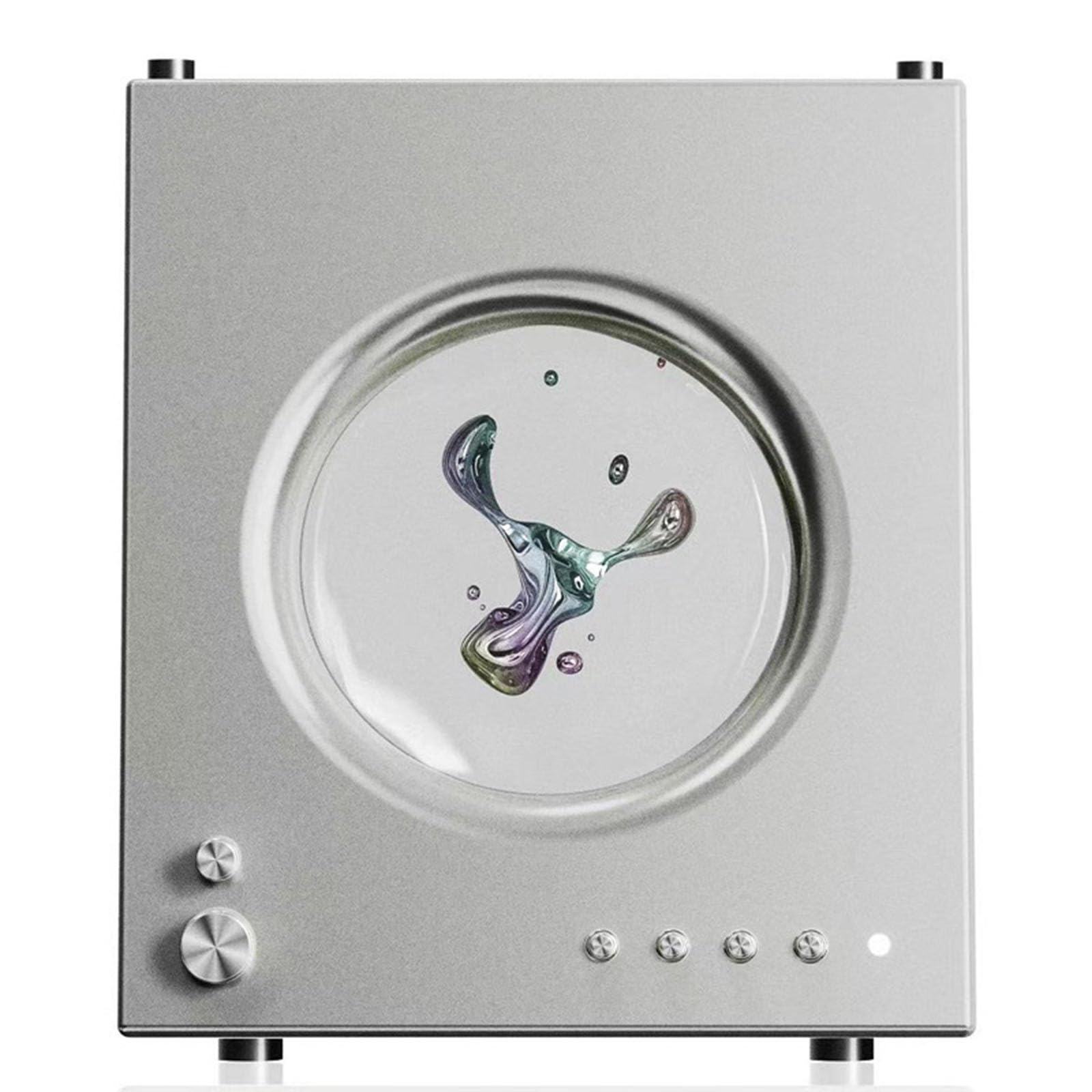 Altavoces de Fluido magnético, diseño de iluminación único, Altavoces Bluetooth de Fluido magnético, (Gray B)