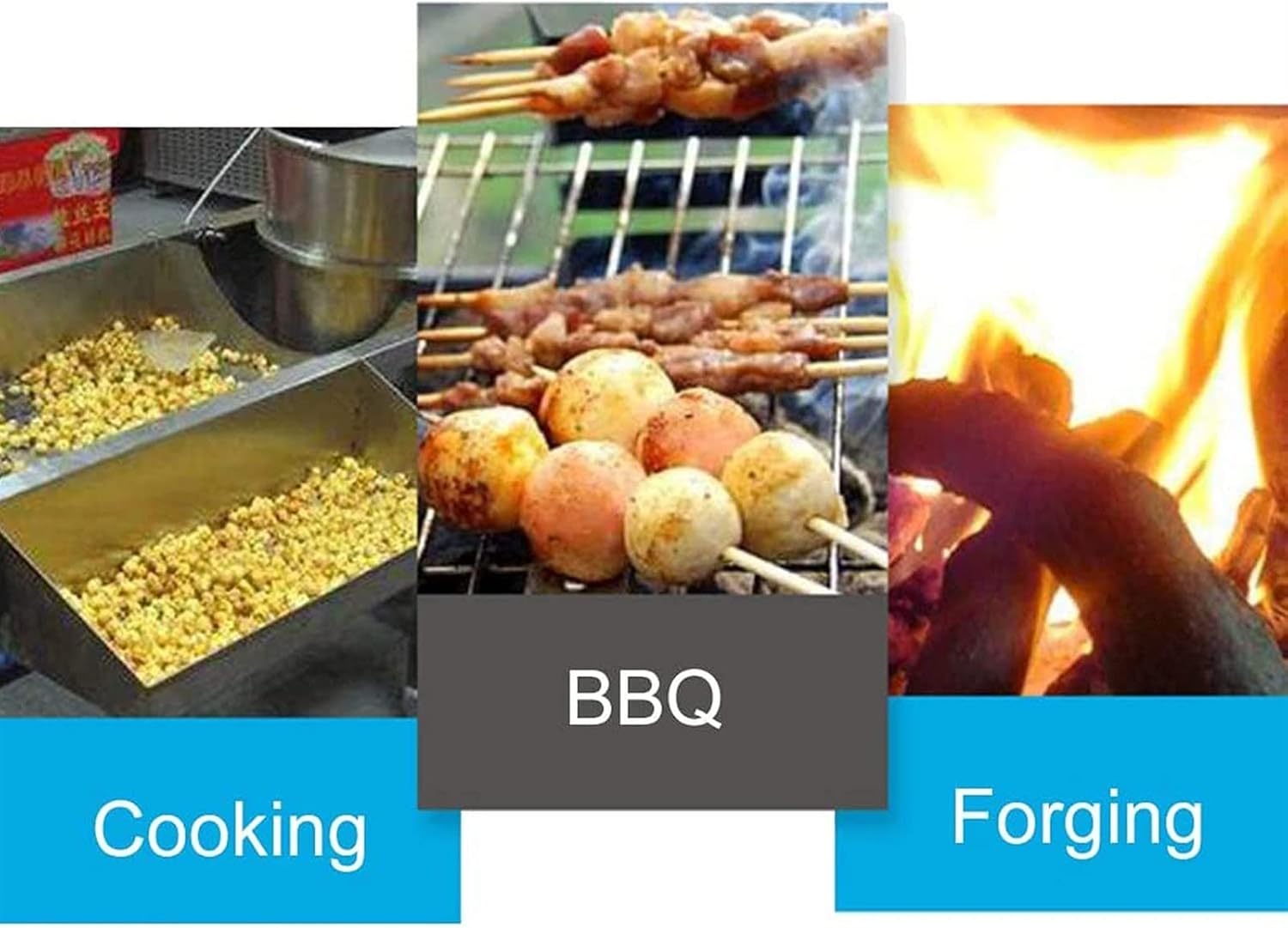 BBQ Blower Commercial Inflatable Blower Hand Crank Blacksmithing Forge Blower - Hand Crank Iron Blower Blower Barbecue Manual Oxygen Fire-Bellows Hand Crank,80w