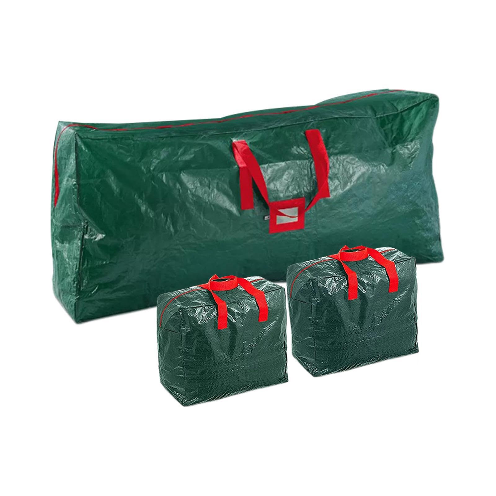 3 pezzi/set contenitore per albero di Natale artificiale, borsa portaoggetti, resistente, con maniglie per il trasporto, impermeabile