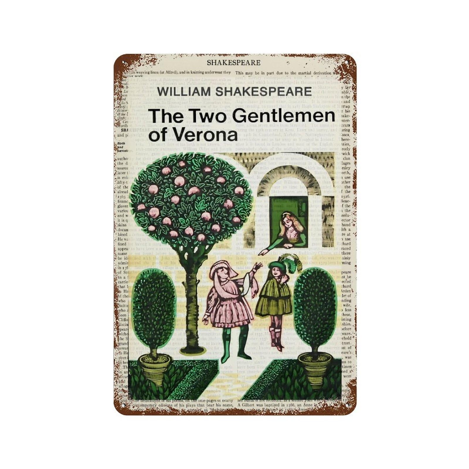 xiaoxiaoshen The Two Gentlemen Of Verona Wall Decor Art Metal Tin Poster Modern Home Decor Art Home Bar Shop Decorations Vintage Sign 30x20cm