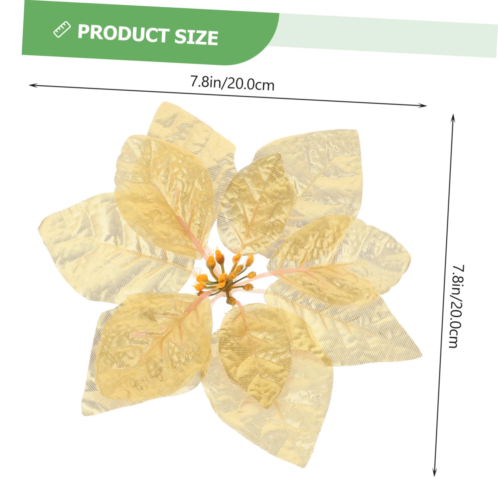 Abaodam 84stücke Glitzernde Kunst-weihnachtssterne Teiliges Künstliche Poinsettia Blumen Für Weihnachtsbaum Kränze Tischdekoration Für Festlichkeiten Sicher Und Langlebig