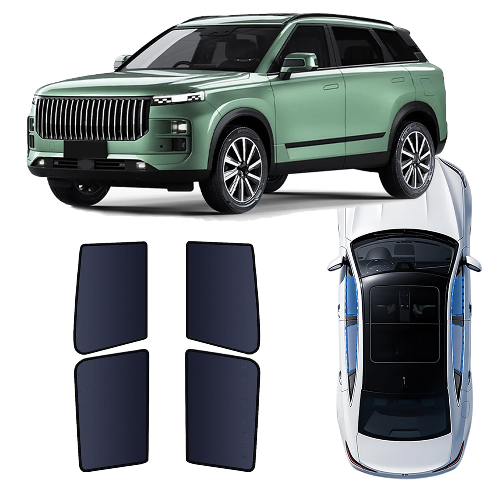Pare soleil voiture Jaecoo J7 2024-2026 : rideaux magnétique protection solaire