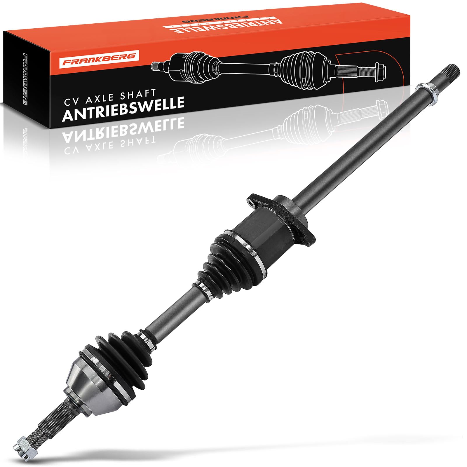 Frankberg Eje motriz Eje de transmisión Caja de cambios manual sin ABS Ring Eje delantero Derecha Compatible con Qashqai +2 I J10 JJ10E NJ10 X-Trail T31 KolE.O.S I HY 2008-2022 Replace# 39100JD74B