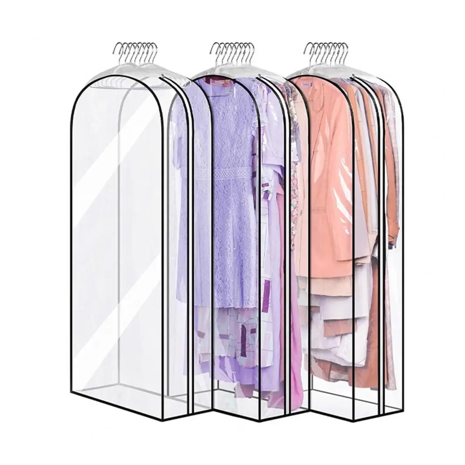 fundas para ropa Dress Cover Space Saving Bag Visible Design Storing Useful Gown Long Storage Clothing Organizer
