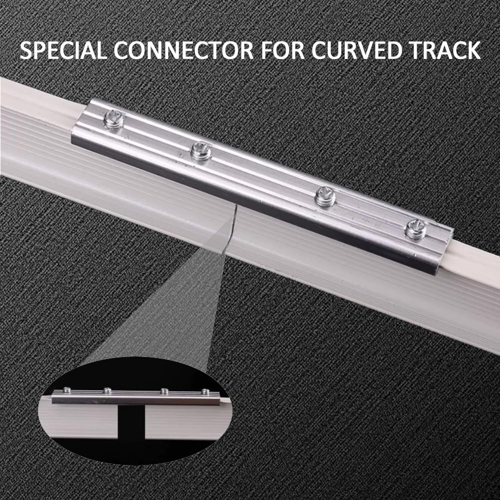 Lot de 2 rails muraux flexibles et pliables en aluminium pour rail en forme de L - 4 m de long - Parfait pour la décoration d'intérieur et les solutions d'éclairage