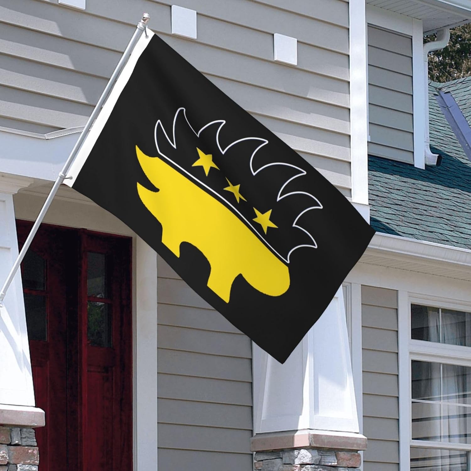Libertarian Party Porcupine Usa 3x5 Ft Colorful Double Sided Polyester Indoor And Outdoor Uv Fade Resistant Flag